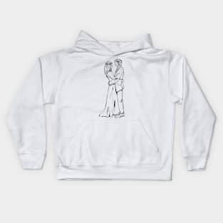 Wayhaught Wedding (White) Kids Hoodie